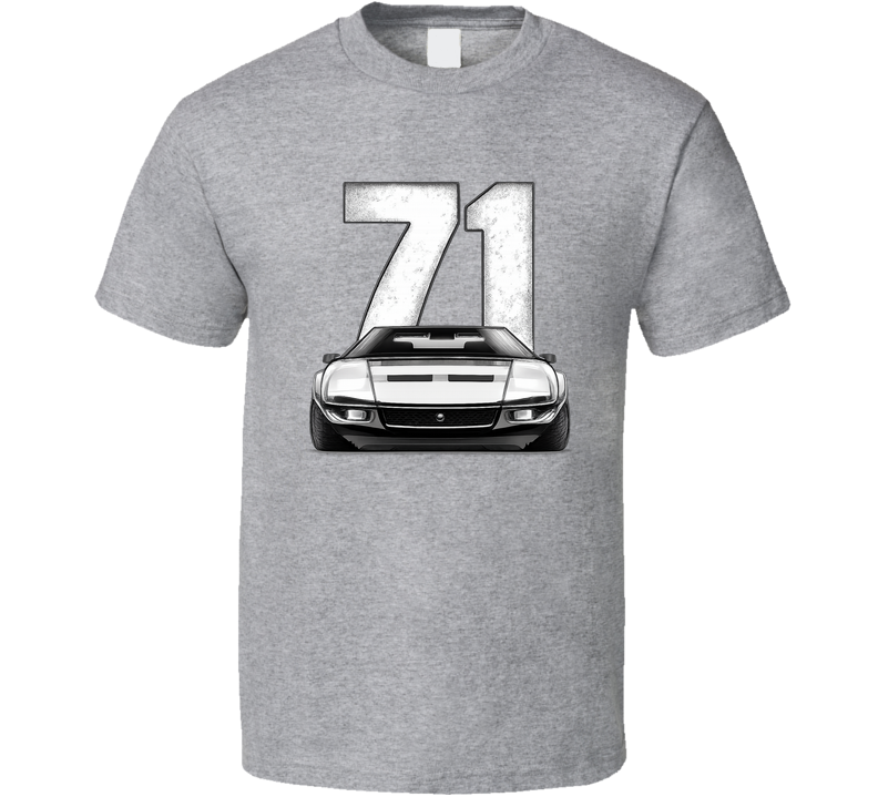 1971 De Tomaso Pantera Retro Look Car T Shirt