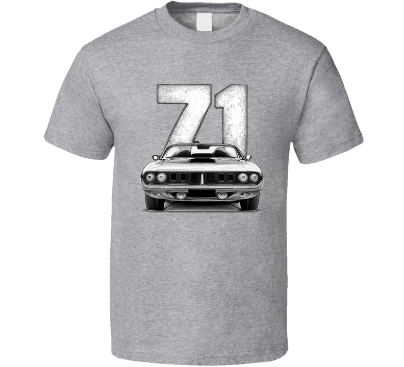 1971 Plymouth 'cuda Convertible Retro Look Car T Shirt