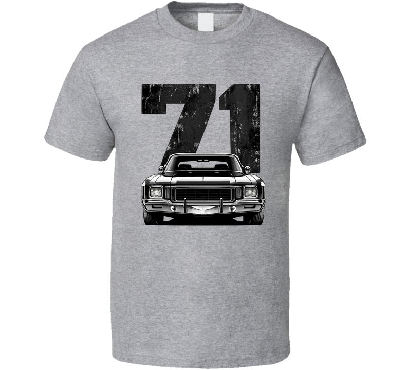 1971 Chevrolet Monte Carlo Ss 454 Retro Look Car T Shirt