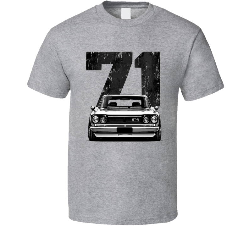 1971 Nissan Skyline Gt-r Retro Look Car T Shirt