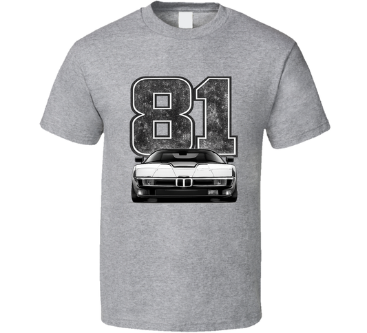 1981 Bmw M1 Retro Look Car T Shirt
