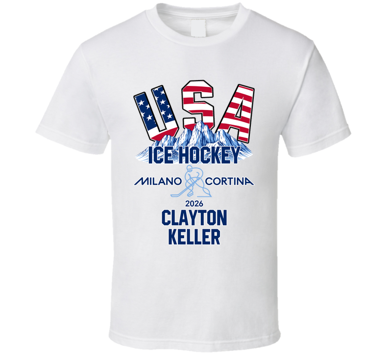 Clayton Keller Ice Hockey Milano Cortina 2026 Fan T Shirt
