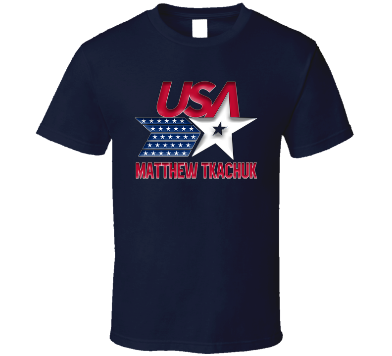 Matthew Tkachuk Hockey Milano Cortina 2026 T Shirt