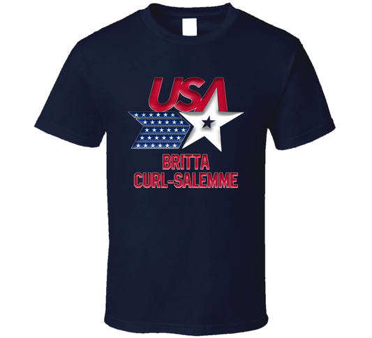 Britta Curl-salemme Hockey Milano Cortina 2026 T Shirt