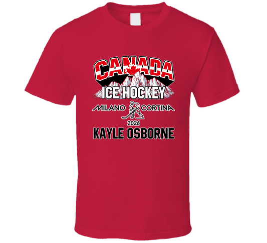Kayle Osborne Ice Hockey Canada Milano Cortina 2026 Fan T Shirt