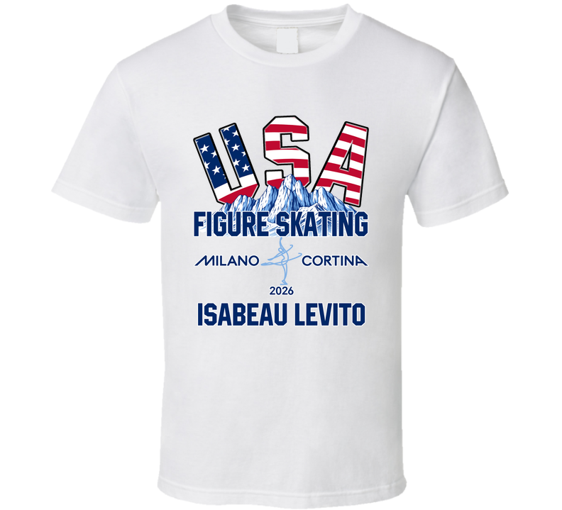 Isabeau Levito Figure Skating Milano Cortina 2026 Fan T Shirt