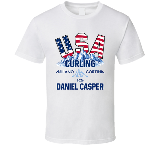 Daniel Casper Curling Milano Cortina 2026 Fan T Shirt