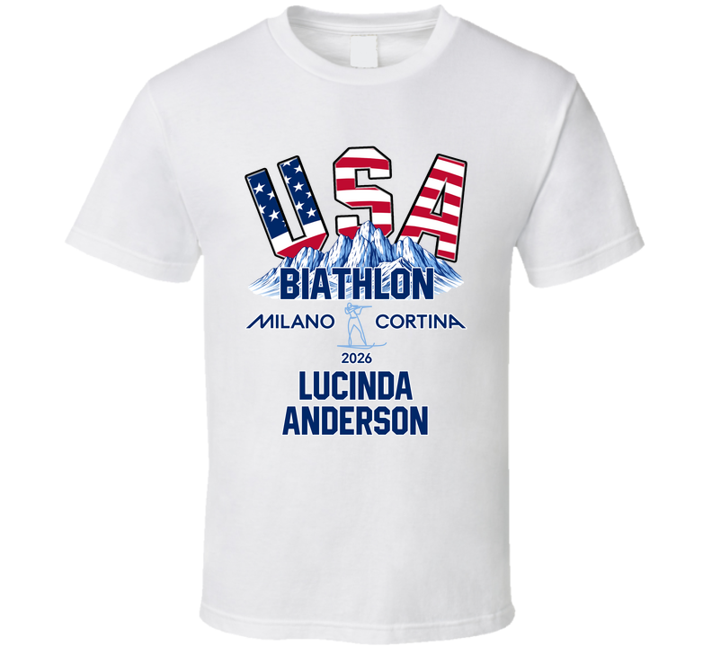 Lucinda Anderson Biathlon Milano Cortina 2026 Fan T Shirt