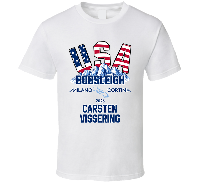 Carsten Vissering Bobsleigh Milano Cortina 2026 Fan T Shirt