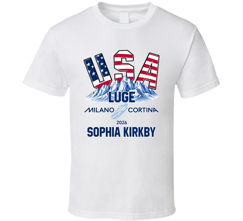 Sophia Kirkby Luge Milano Cortina 2026 Fan T Shirt