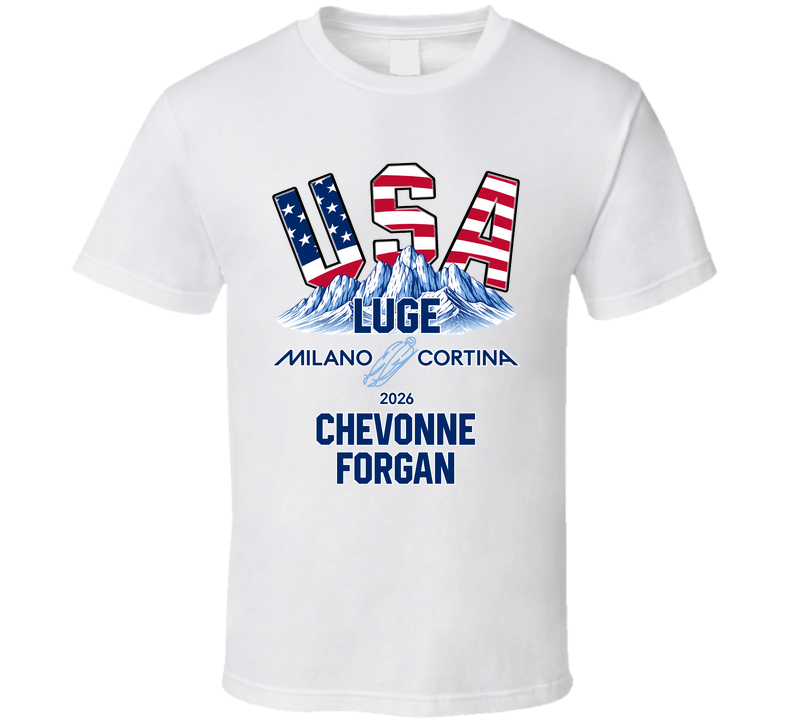 Chevonne Forgan Luge Milano Cortina 2026 Fan T Shirt