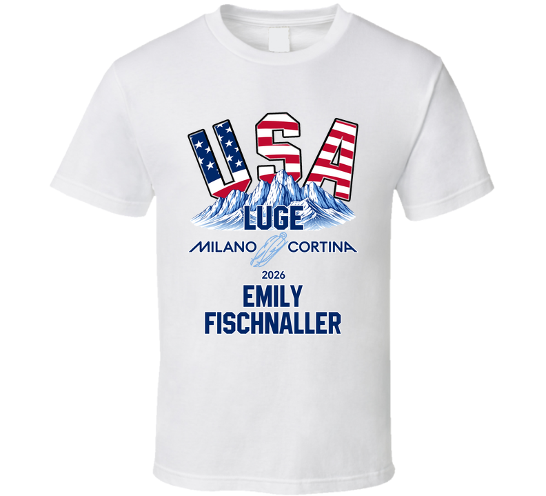 Emily Fischnaller Luge Milano Cortina 2026 Fan T Shirt