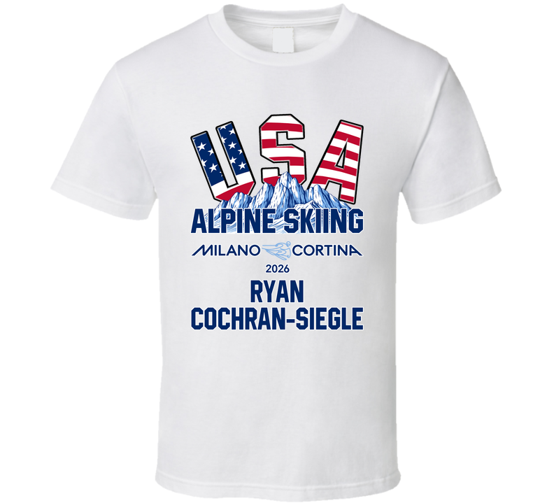 Ryan Cochran-siegle Alpine Skiing Milano Cortina 2026 Fan T Shirt