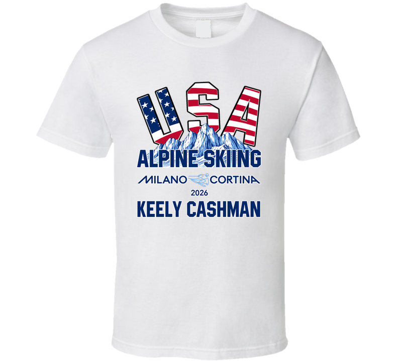Keely Cashman Alpine Skiing Milano Cortina 2026 Fan T Shirt