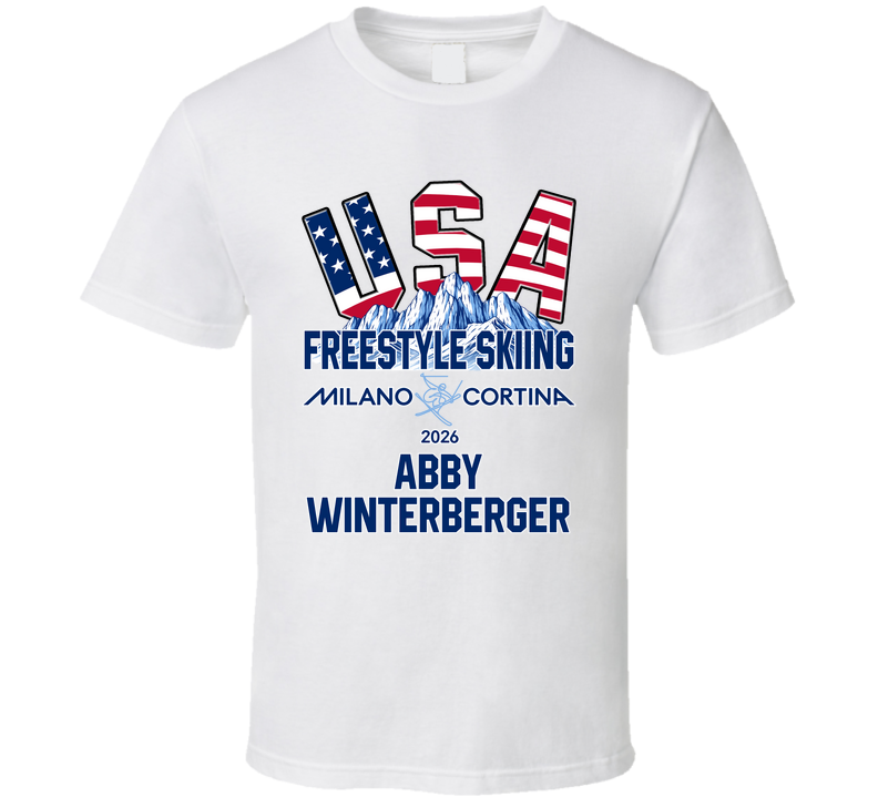 Abby Winterberger Freestyle Skiing Milano Cortina 2026 Fan T Shirt