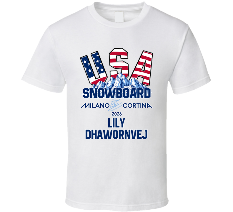 Lily Dhawornvej Snowboard Milano Cortina 2026 Fan T Shirt