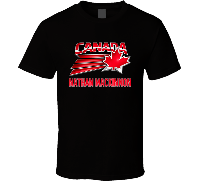 Nathan Mackinnon Hockey Canada Milano Cortina 2026 T Shirt