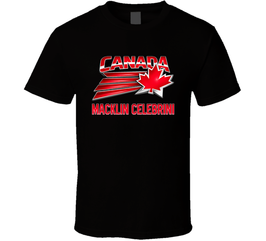 Macklin Celebrini Hockey Canada Milano Cortina 2026 T Shirt