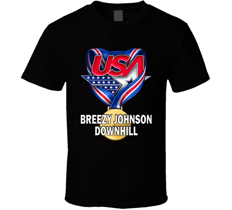 Breezy Johnson Downhill Gold Medal Winner Usa Milano Cortina 2026 Fan T Shirt