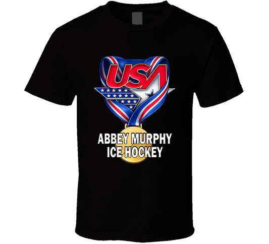 Abbey Murphy Ice Hockey Gold Medal Winner Usa Milano Cortina 2026 Fan T Shirt