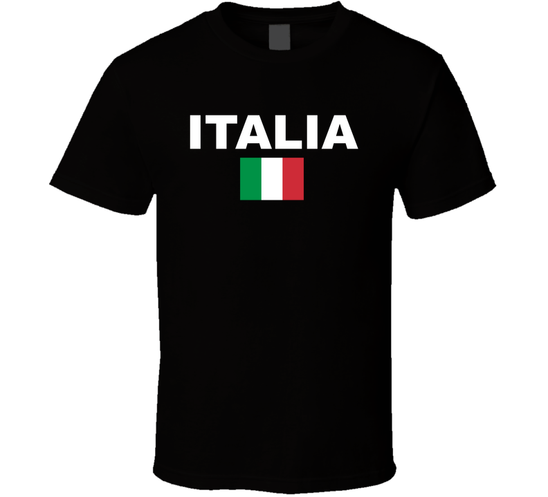 Italia Italian Flag Patriotic T Shirt