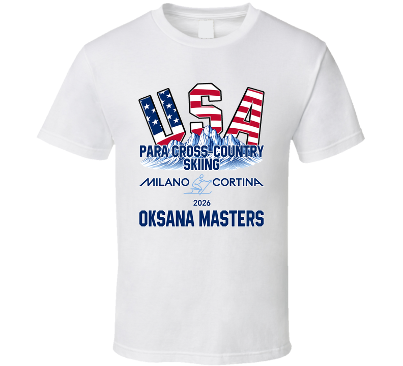 Oksana Masters Para Cross-country Skiing Milano Cortina 2026 Fan T Shirt