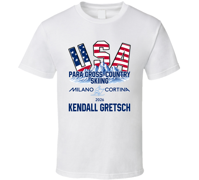 Kendall Gretsch Para Cross-country Skiing Milano Cortina 2026 Fan T Shirt
