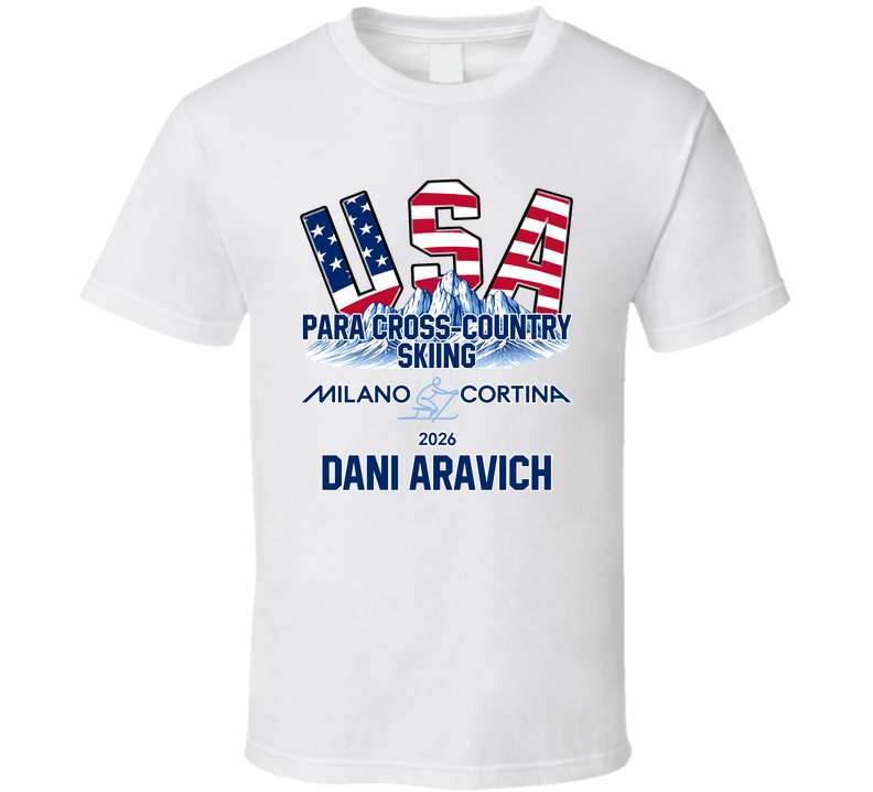 Dani Aravich Para Cross-country Skiing Milano Cortina 2026 Fan T Shirt