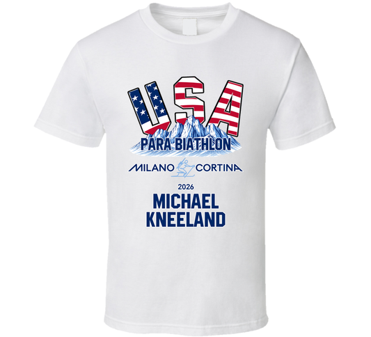 Michael Kneeland Para Biathlon Milano Cortina 2026 Fan T Shirt