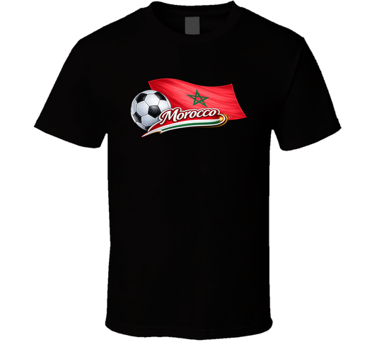 Morocco World Cup Soccer Fan T Shirt