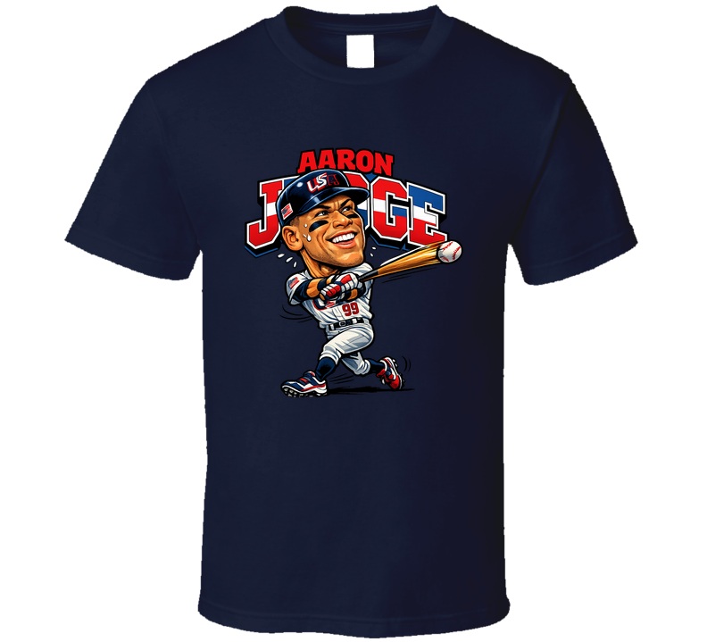 Aaron Judge Usa Baseball Classic Caricature T Shirt
