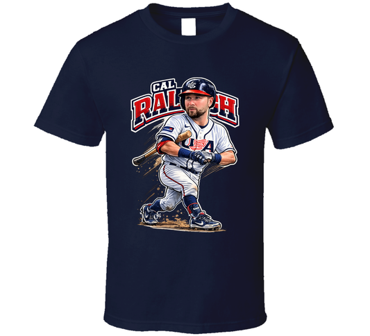 Cal Raleigh Usa Baseball Classic Caricature T Shirt