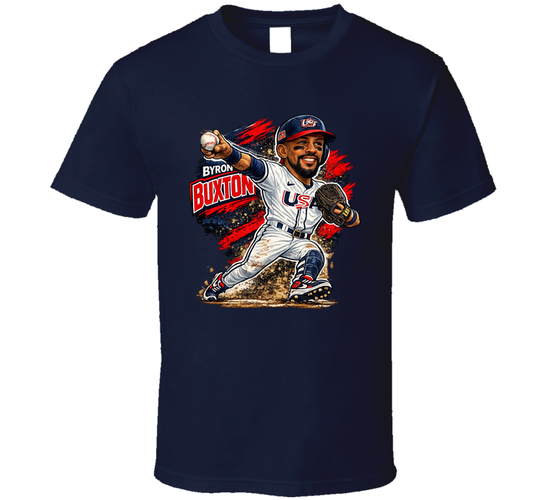 Byron Buxton Usa Baseball Classic Caricature T Shirt