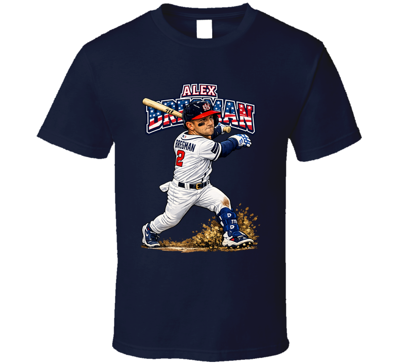 Alex Bregman Usa Baseball Classic Caricature T Shirt