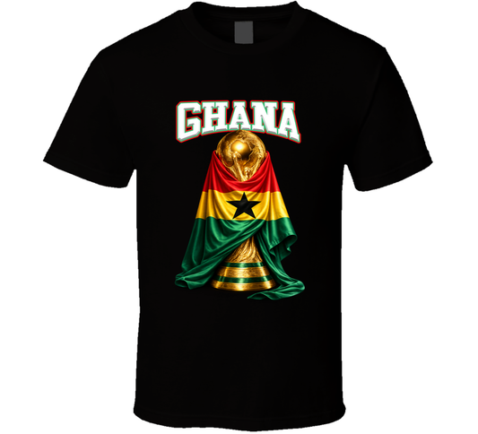 Ghana World Cup Soccer Fan T Shirt