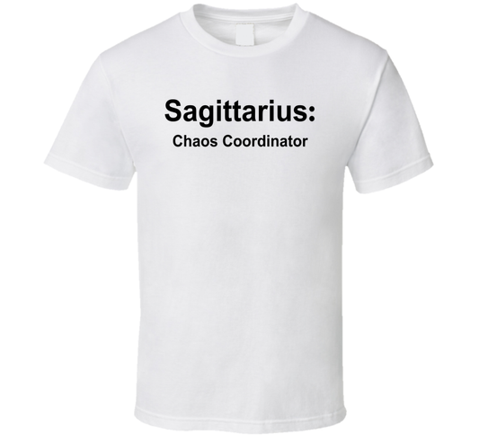 Sagittarius Chaos Coordinator Funny T Shirt