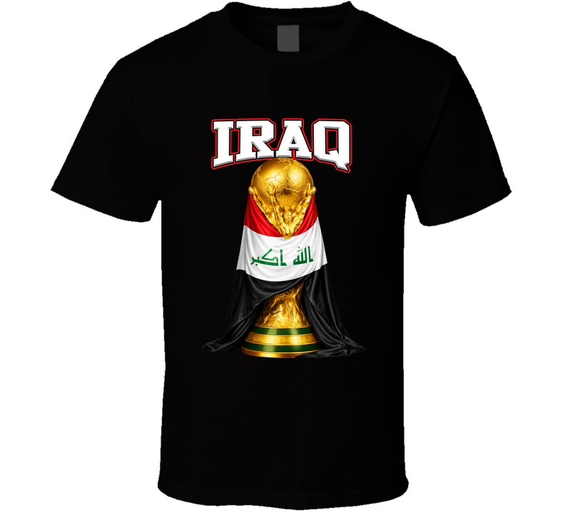 Iraq World Cup Soccer Sports Fan T Shirt