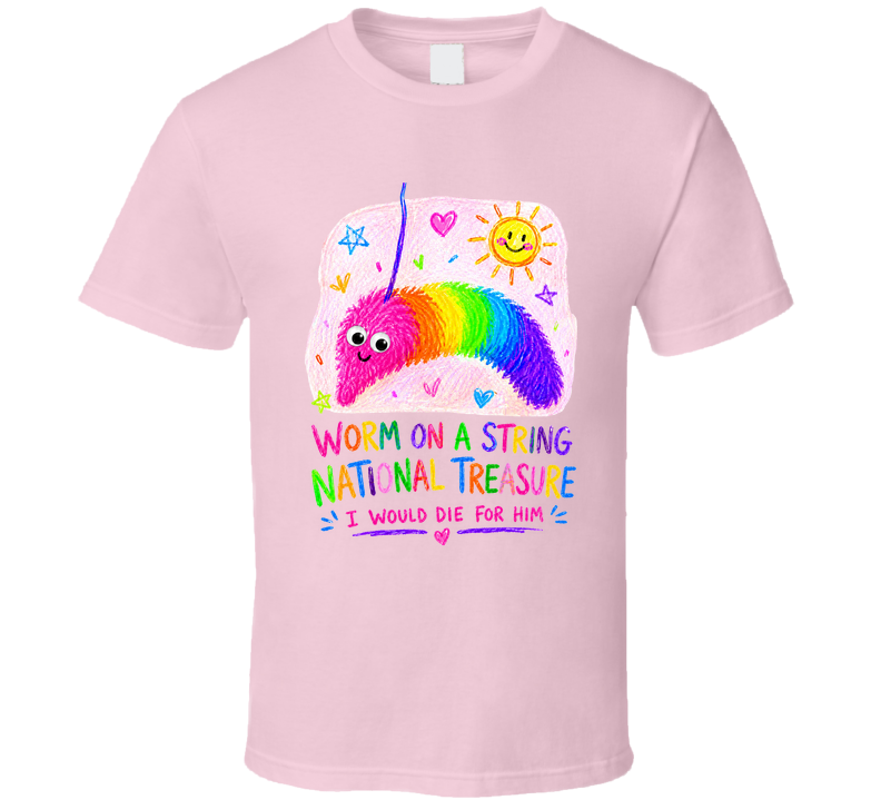Worm On A String National Treasure Funny T Shirt