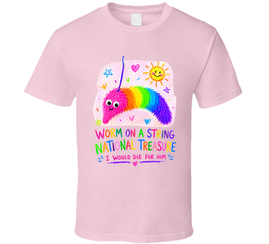 Worm On A String National Treasure Funny T Shirt