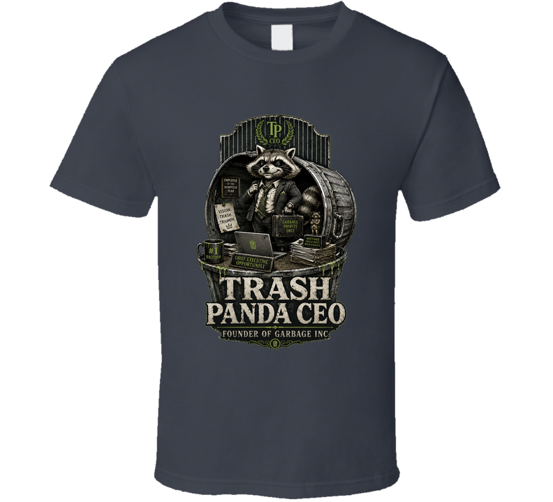 Raccoon Trash Panda Ceo Funny T Shirt