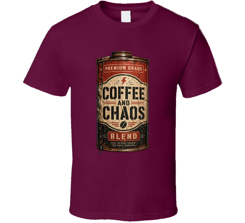 I Run On Coffee And Chaos Funny T Shirt