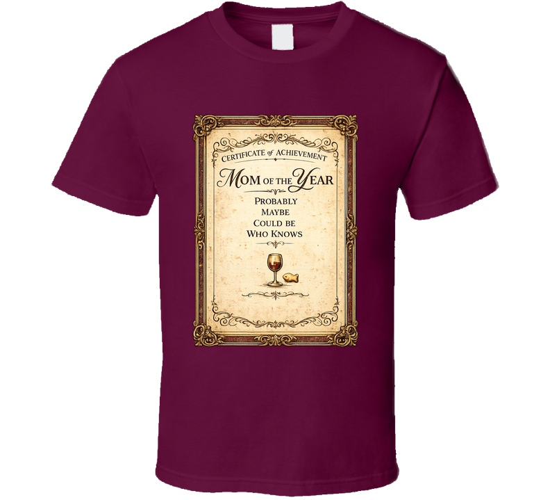 Mom Of The Year Probably Could Be Who Knows Funny T Shirt