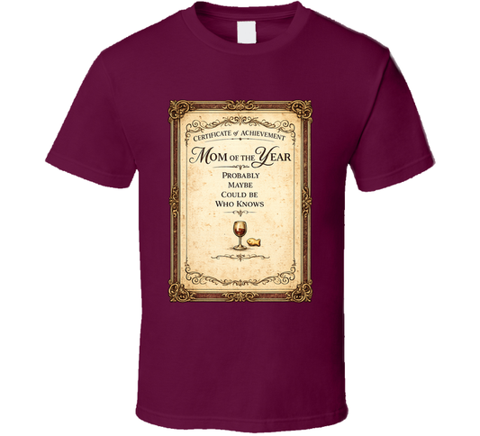 Mom Of The Year Probably Could Be Who Knows Funny T Shirt