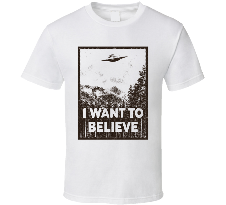 I Want To Believe Nostalgic Tv Vintage Look T Shirt