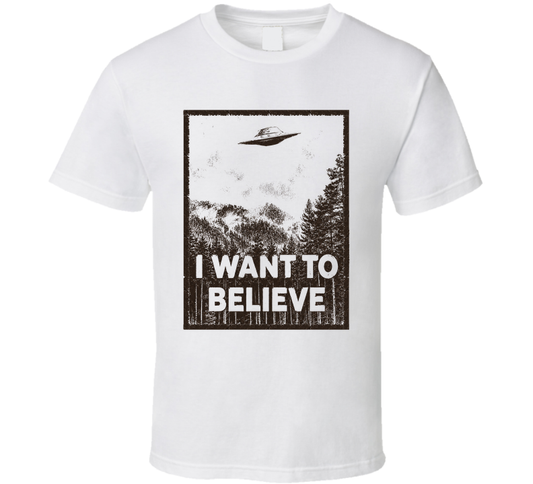I Want To Believe Nostalgic Tv Vintage Look T Shirt