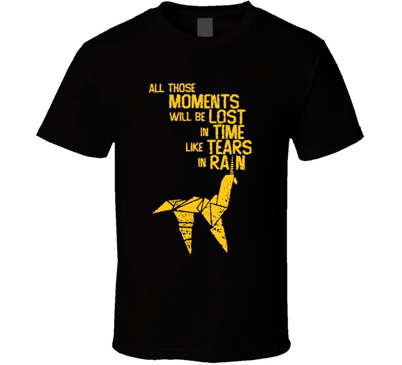 Blade Runner Unicorn Tears in the Rain T Shirt