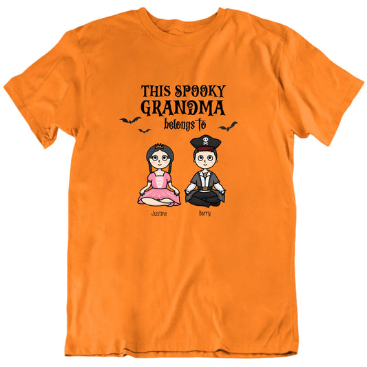 This Spooky Grandma Belongs To Custom Grandchildren Names Halloween T shirt
