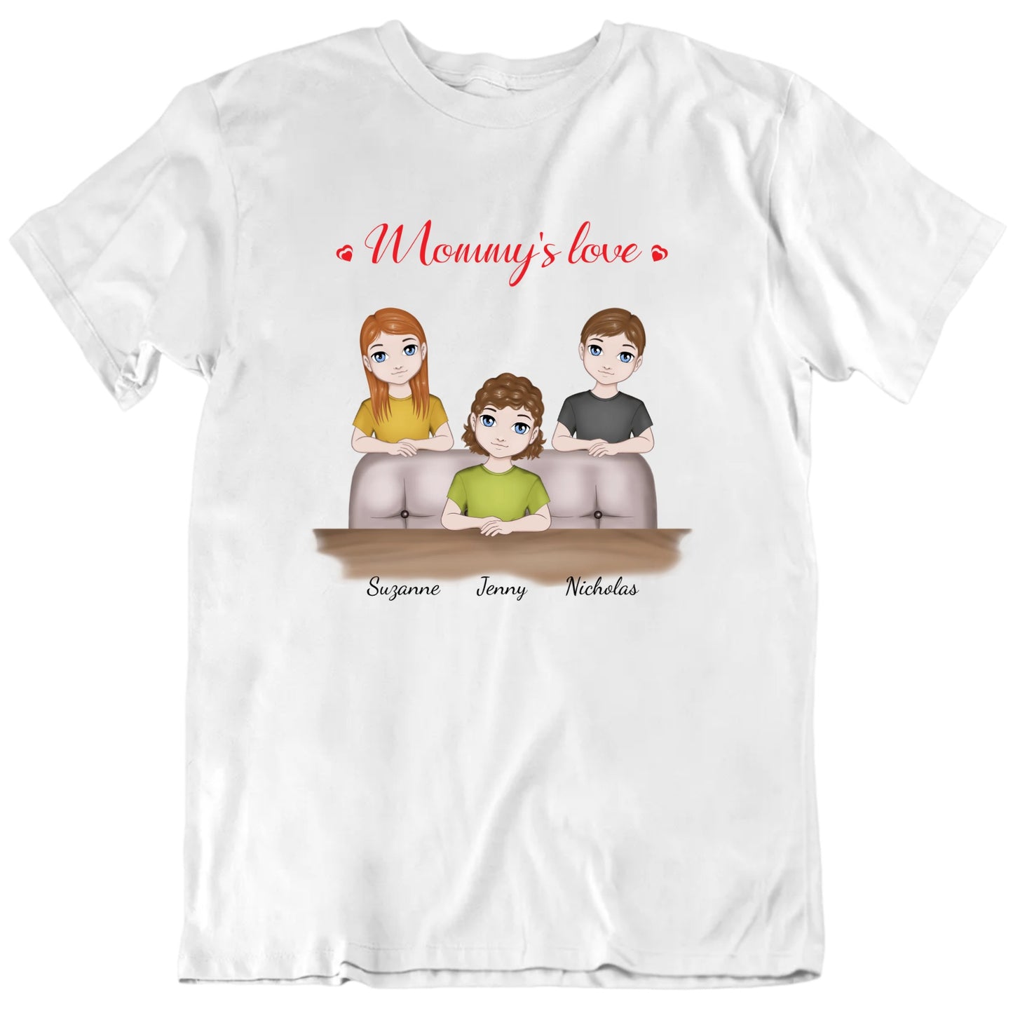 Mommy's Love Custom Family T shirt