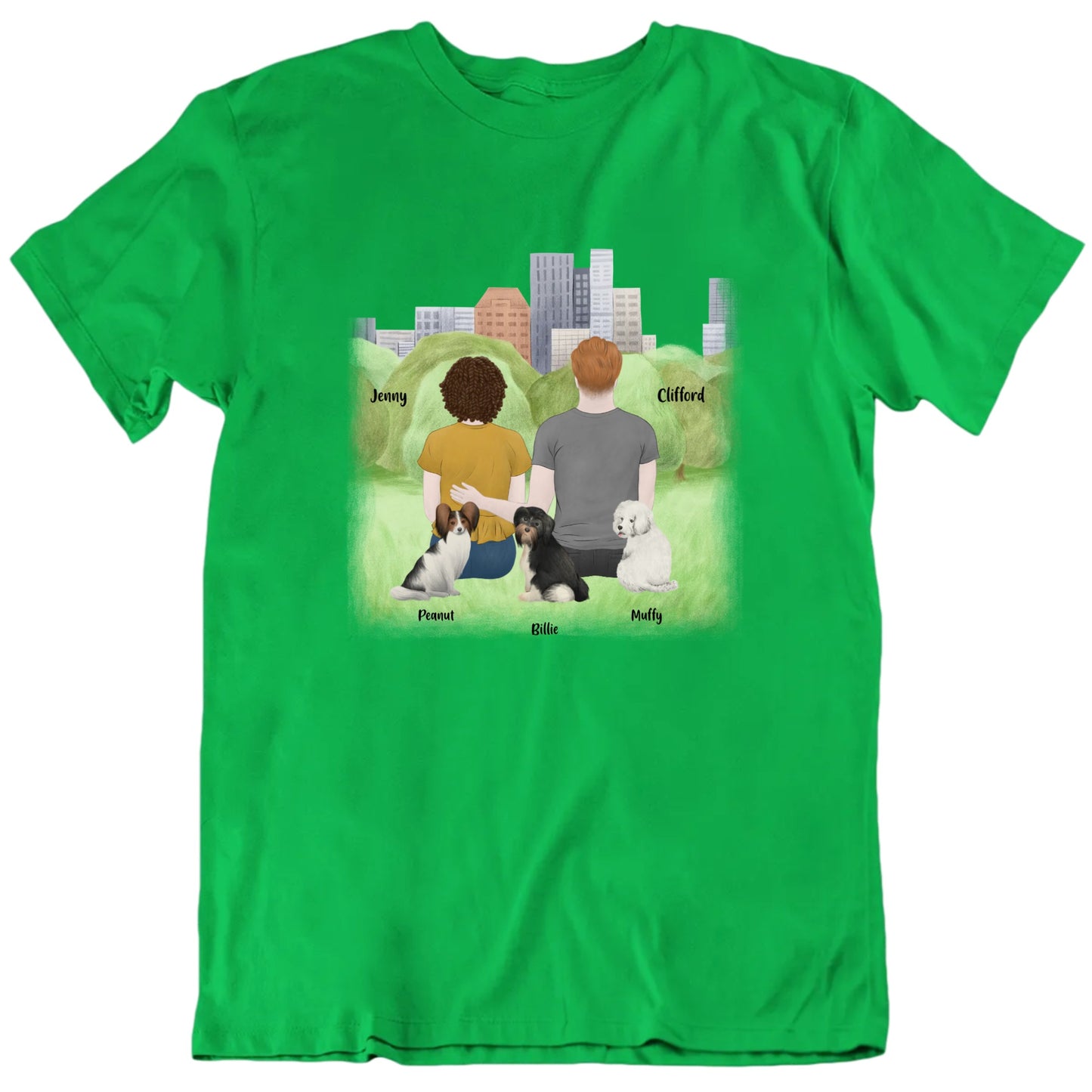 You, Me And The Dogs At The Park Custom Pets T shirt