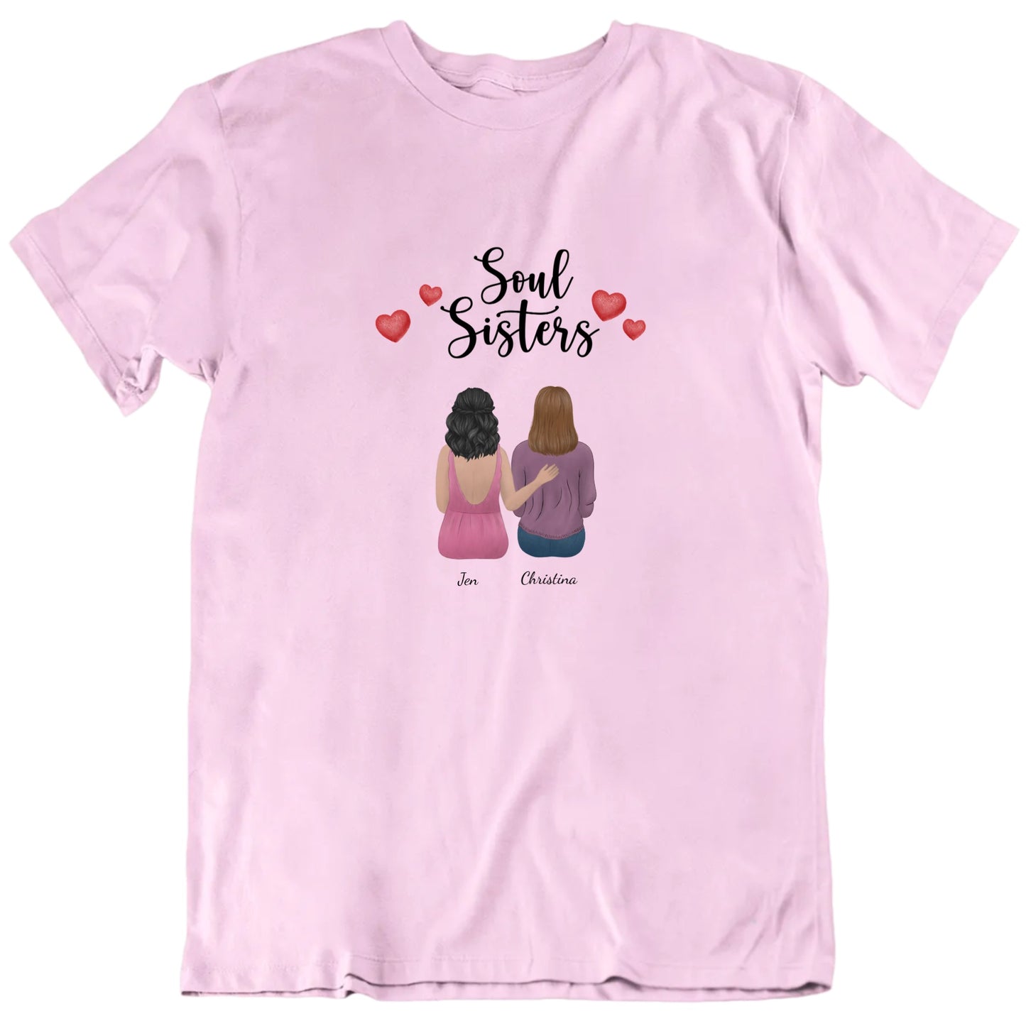 Soul Sisters Best Friend Custom Gift T Shirt